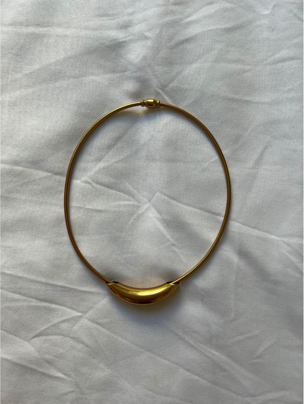 Gold Tone Collar Necklace